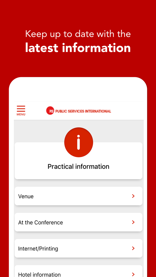 #3. PSI Events App (iOS) By: Internat Services Publics