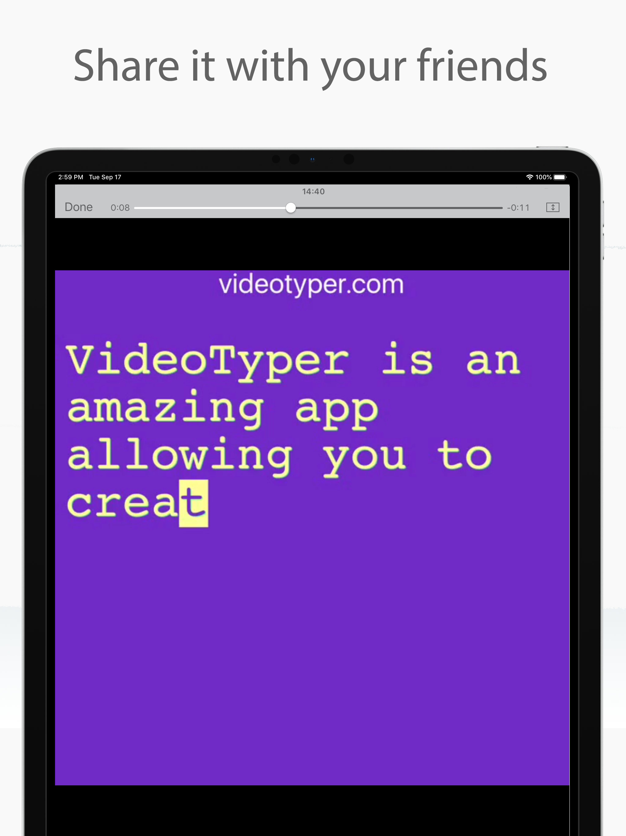 VideoTyper - Typing video