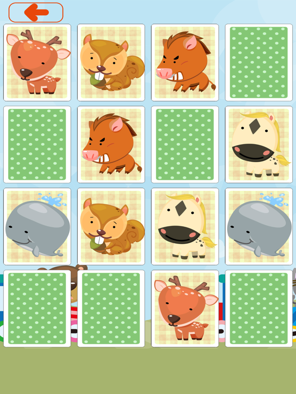 Animal Playing Card Game iPad screenshot