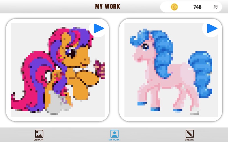 Screenshot #3 pour Ponies & Unicorn pixel book