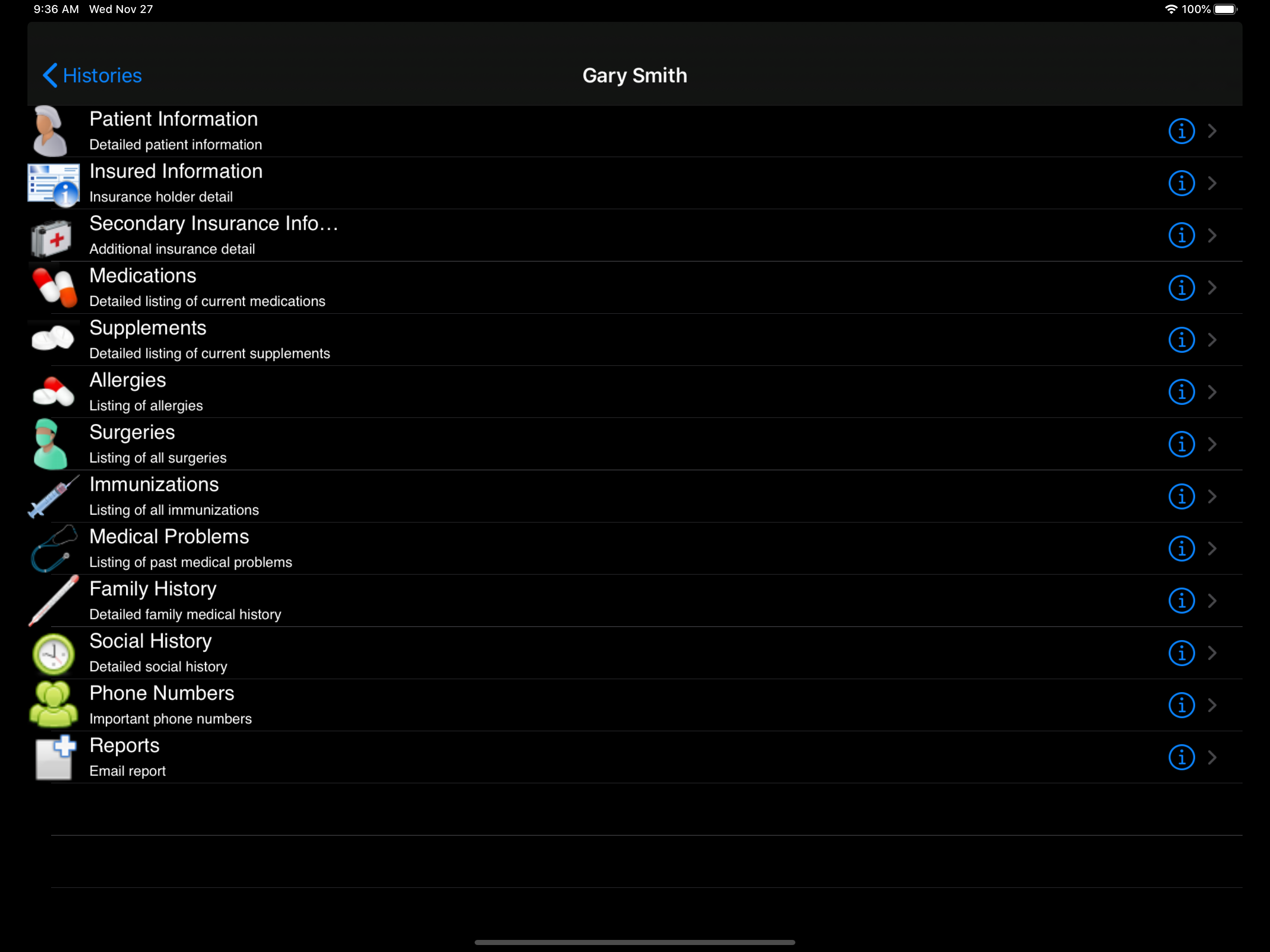 Family Medical History HD screenshot 3