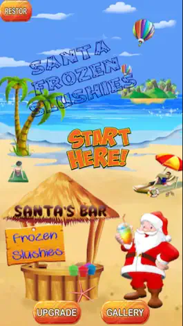 Game screenshot Santa Frozen Slushy Beach Bar apk