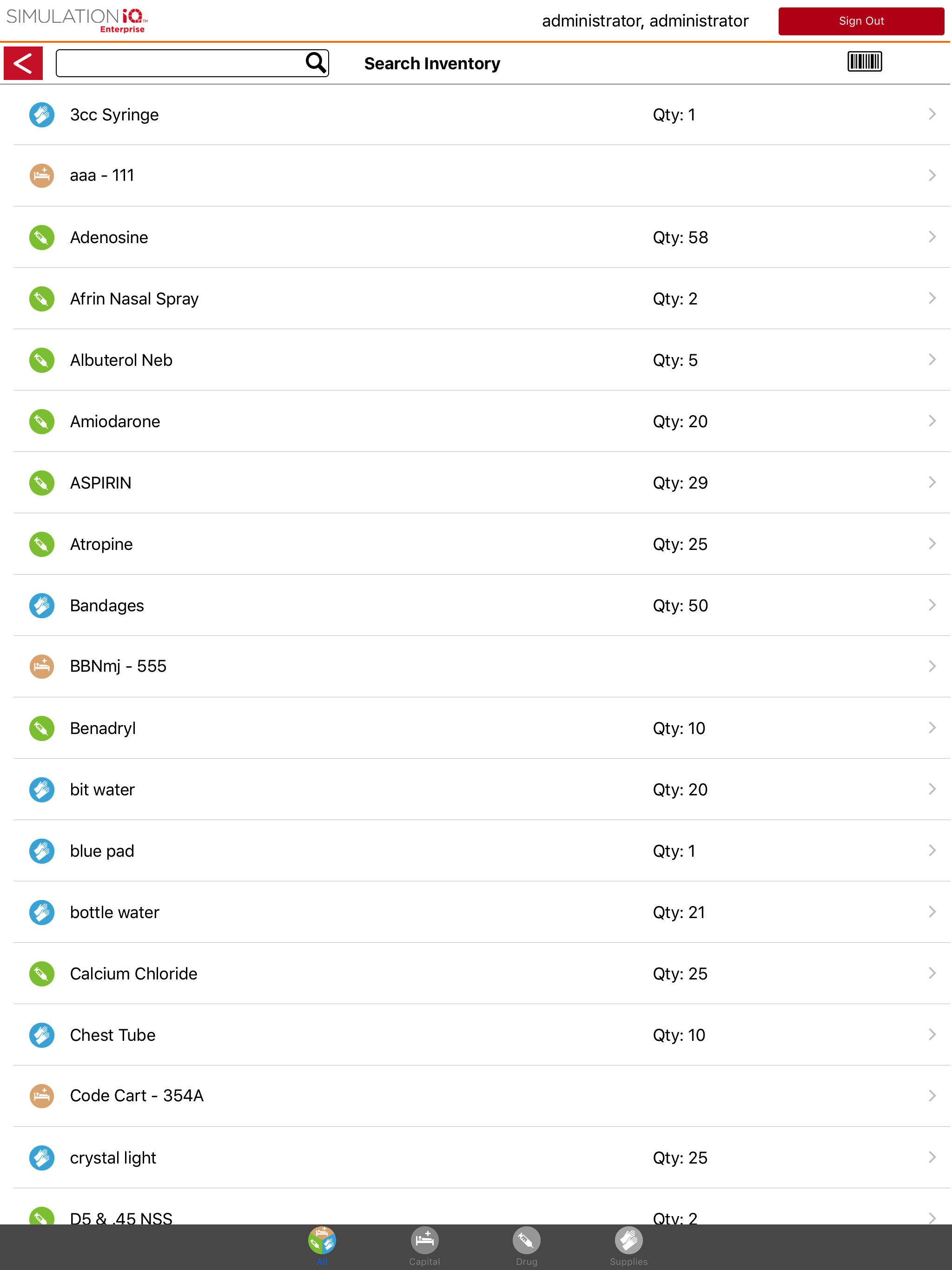 SimINVENTORY screenshot 4
