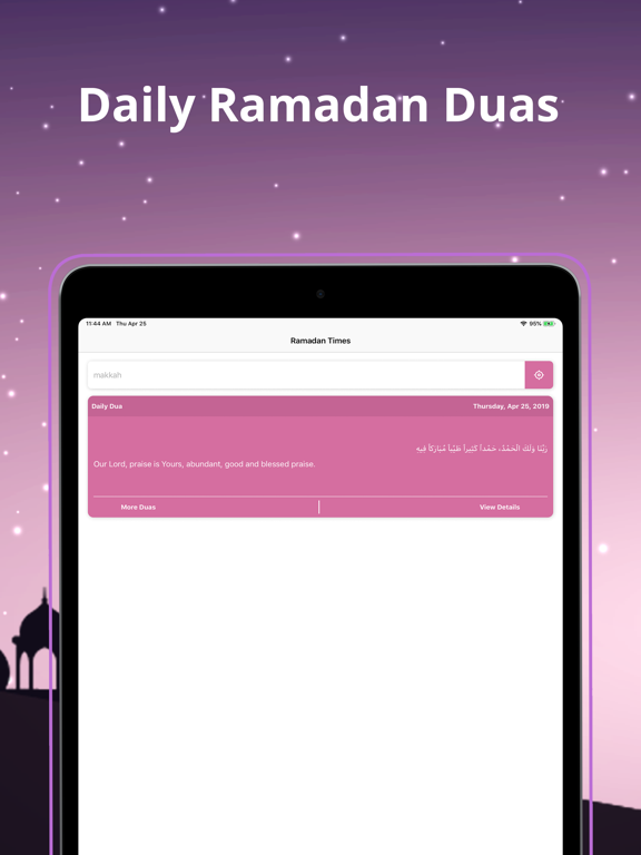 Ramadan 2019: calendar & times iPad screenshot 5 - Education app