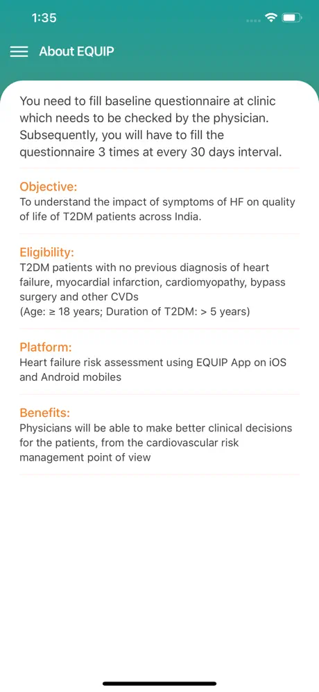 EQUIP - Patient App