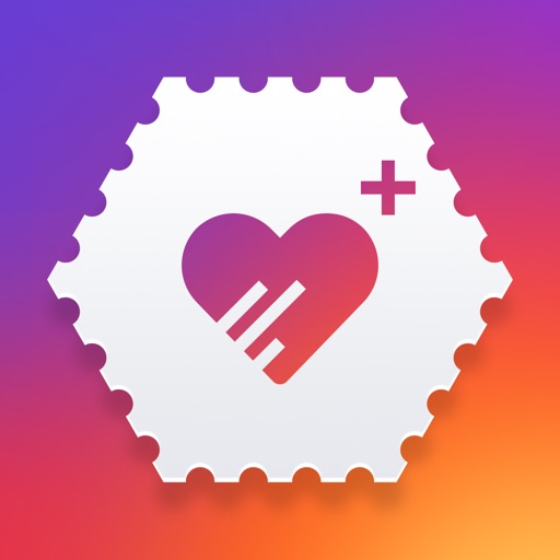 Get Photo Likes'Shaped Stamps Icon