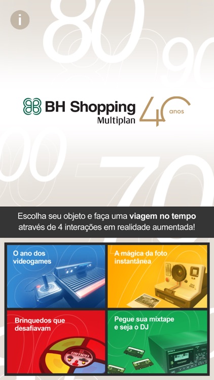 40 anos em realidade aumentada