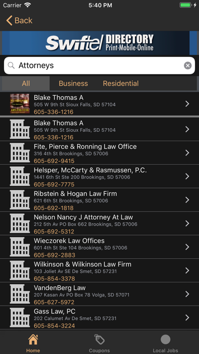 Screenshot #2 pour Swiftel Directory