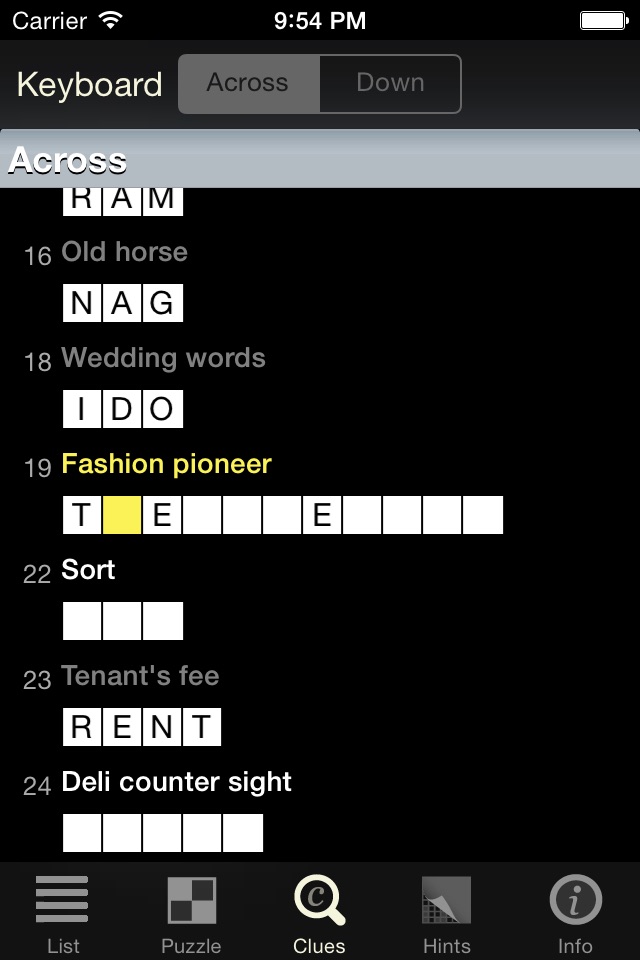 Crosswords Classic screenshot 4