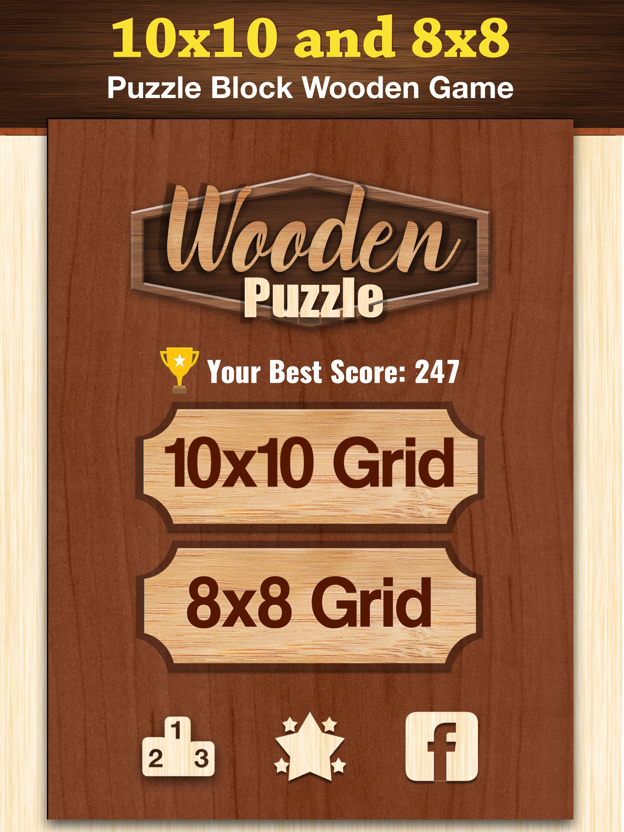 Wooden cubes: Block puzzle