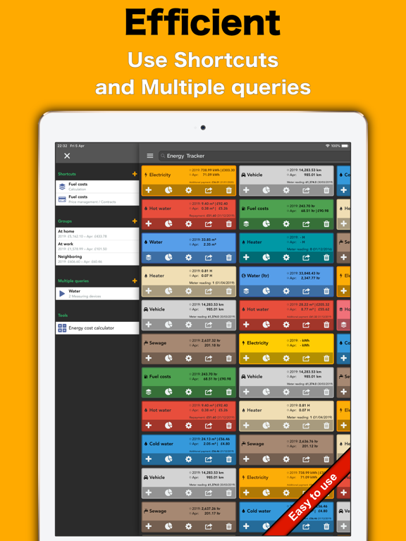 Energy Tracker iPad screenshot 5 - Finance app