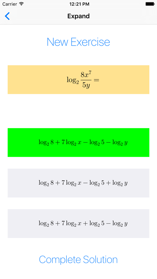 #1. Logarithms (iOS) By: Francesco Grassi
