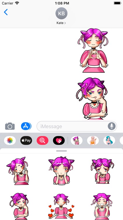 Pink Girl Sticker Pack