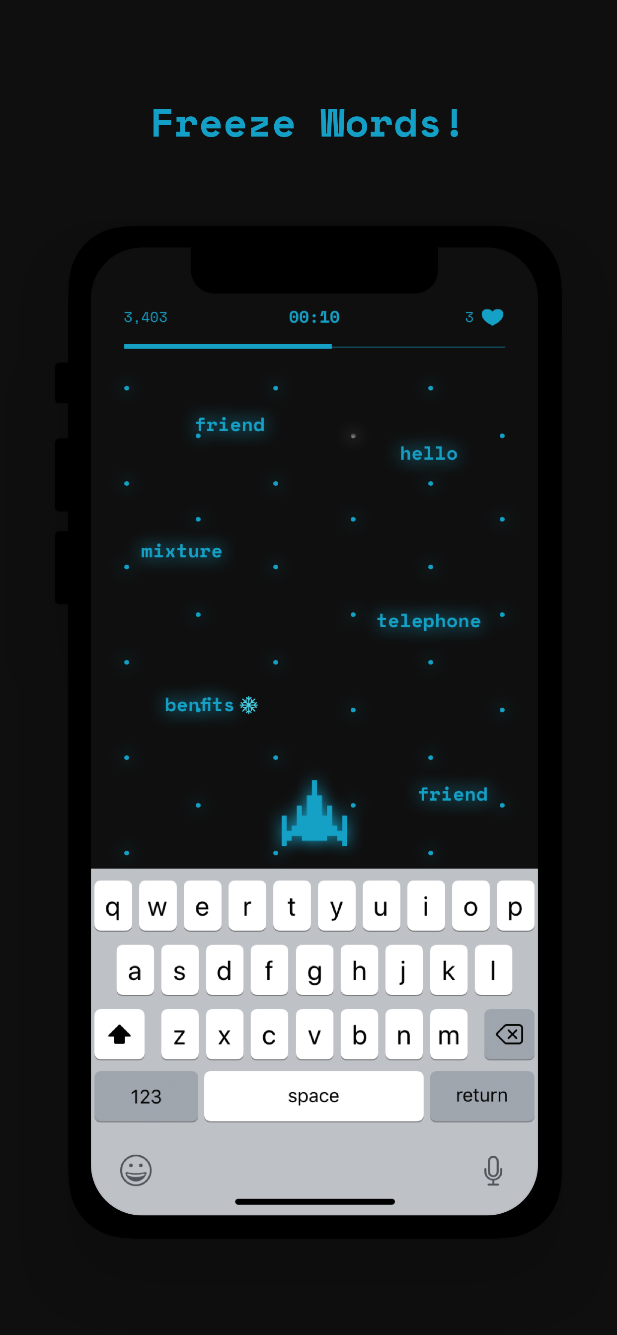 Text Invaders Game