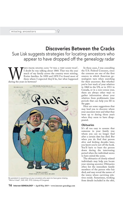 Internet Genealogy Magazine