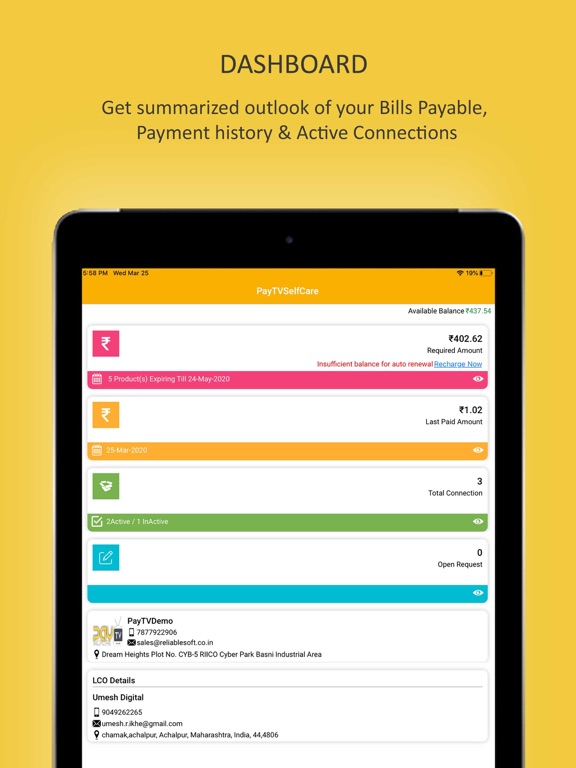 Screenshot #4 pour PayTVSelfCare