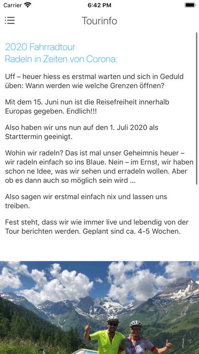 Screenshot #1 pour Leben atmen - Radtour 2020