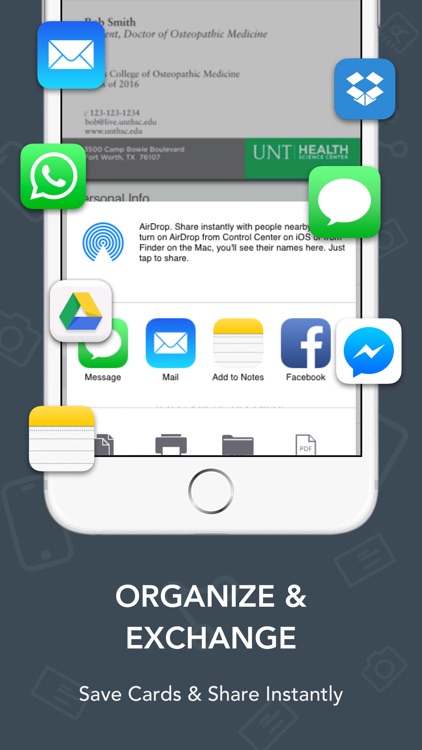 Card Scanner to Contacts + OCR