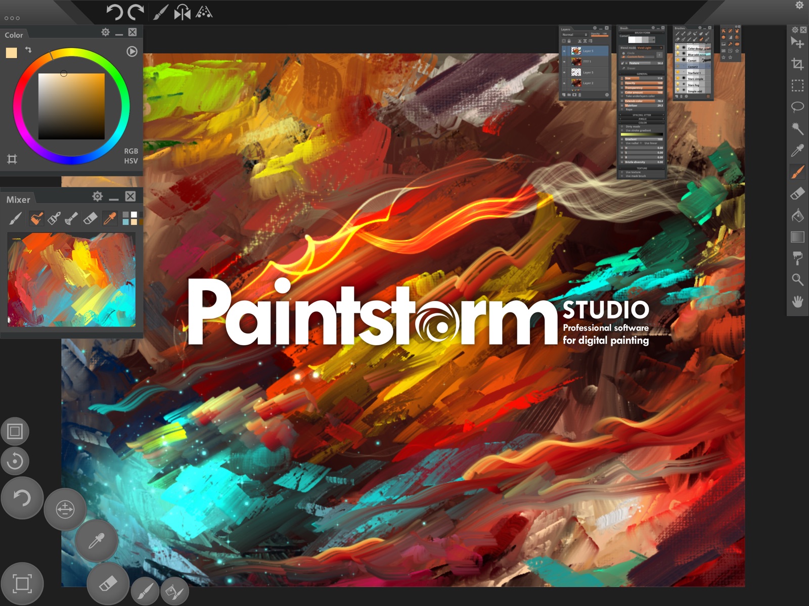 Paintstorm Studio ipad screenshot 1