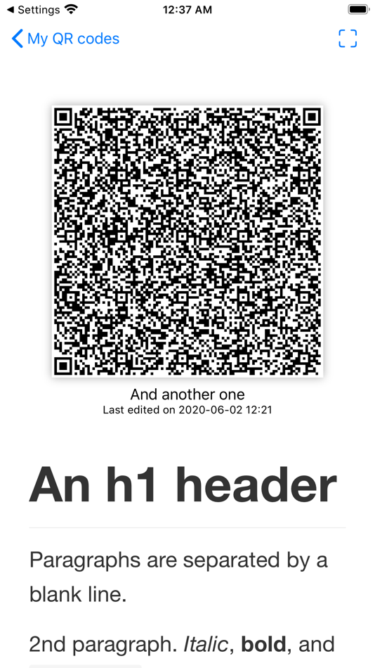 #4. QR Peek (iOS) By: Rafael Francisco