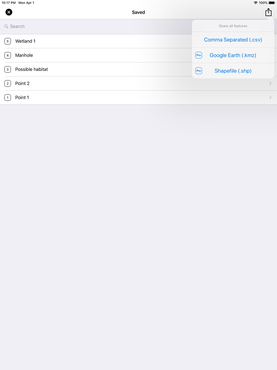 iPad screenshot