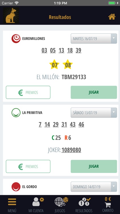 Lotería La Diosa Felina