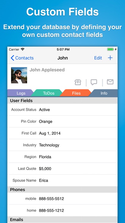 Contacts Journal CRM