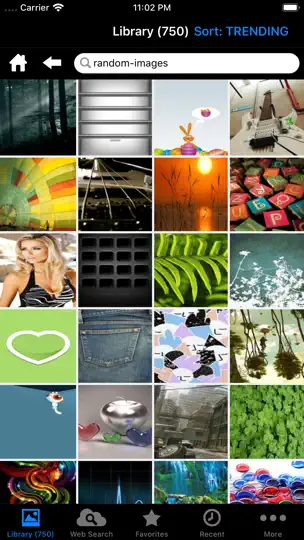 Captura de pantalla de 10,000,000 HD Wallpapers en iPhone 2