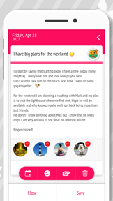 Diary - Journal with password screenshot