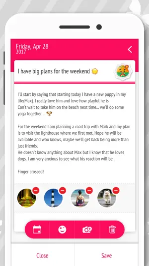 Diary - Journal with password screenshot 3
