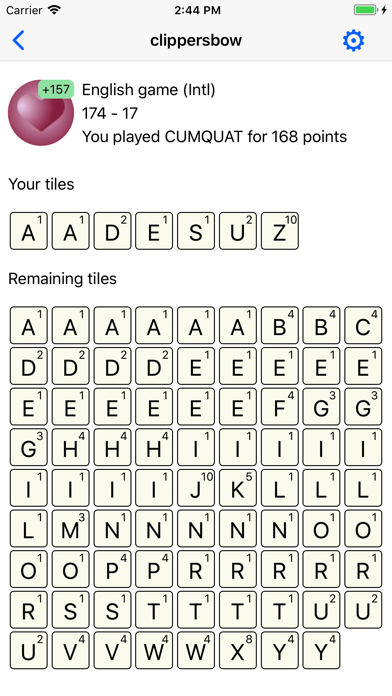 Wordfeud Tiles Screenshot