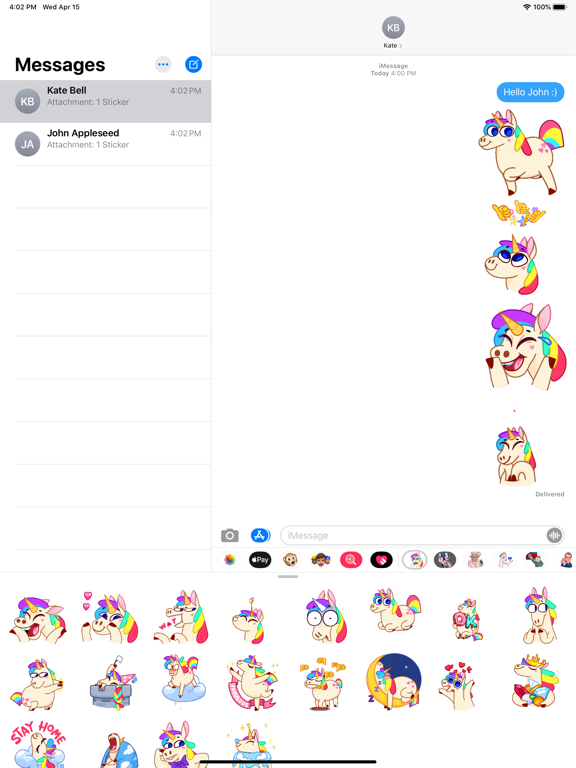 Screenshot #6 pour Unicorn Rainbow Animated