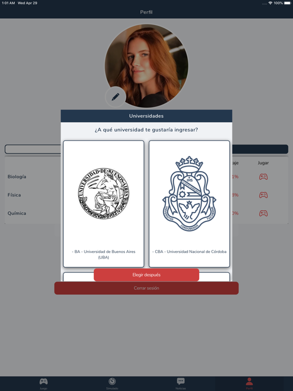 App screenshot