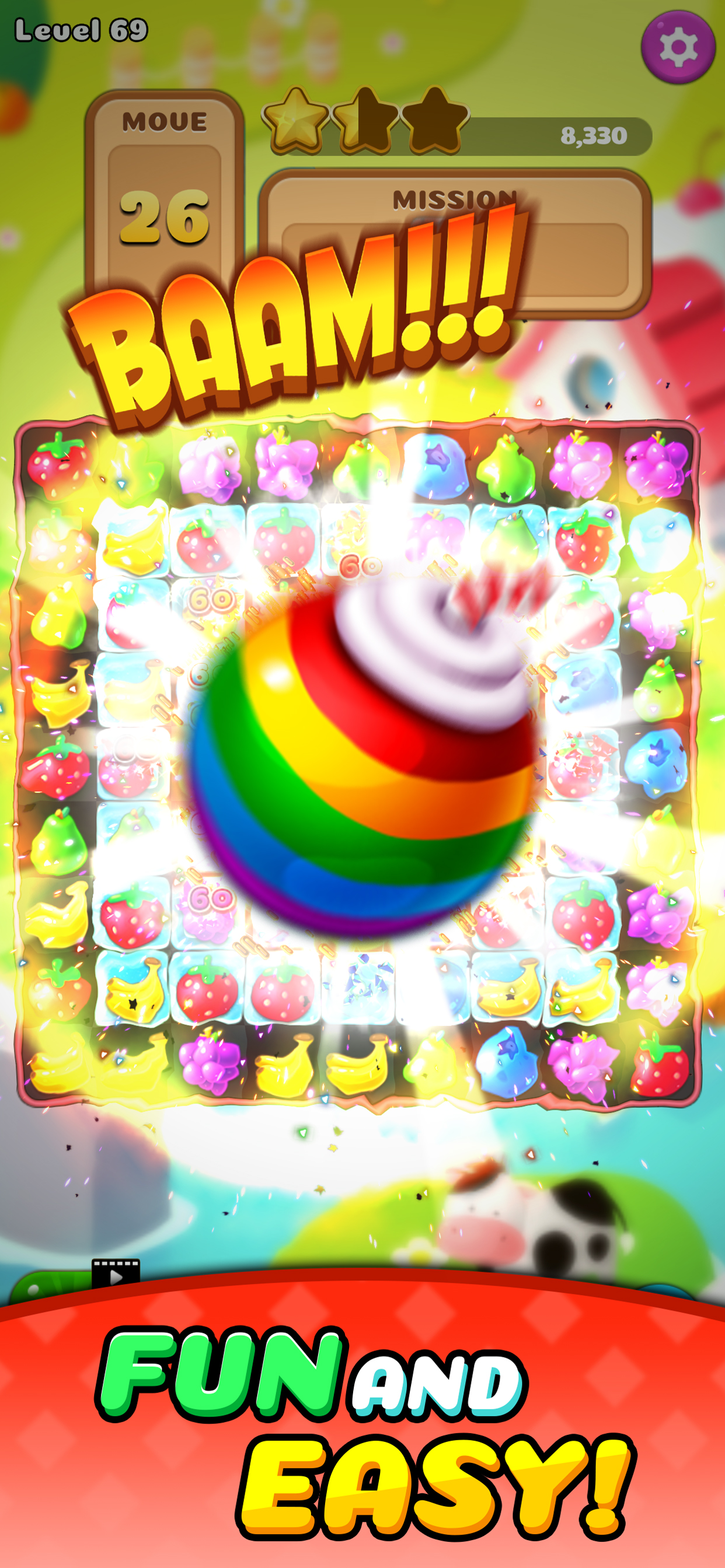Fruit Jam Blast: Match 3 Sweet