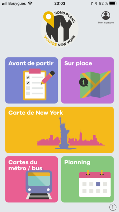 Screenshot #1 pour Bons Plans Voyage New York
