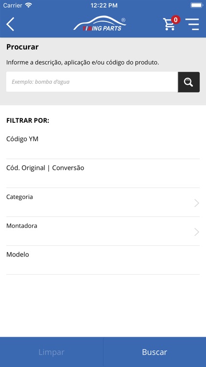 Yiming Parts - Catálogo