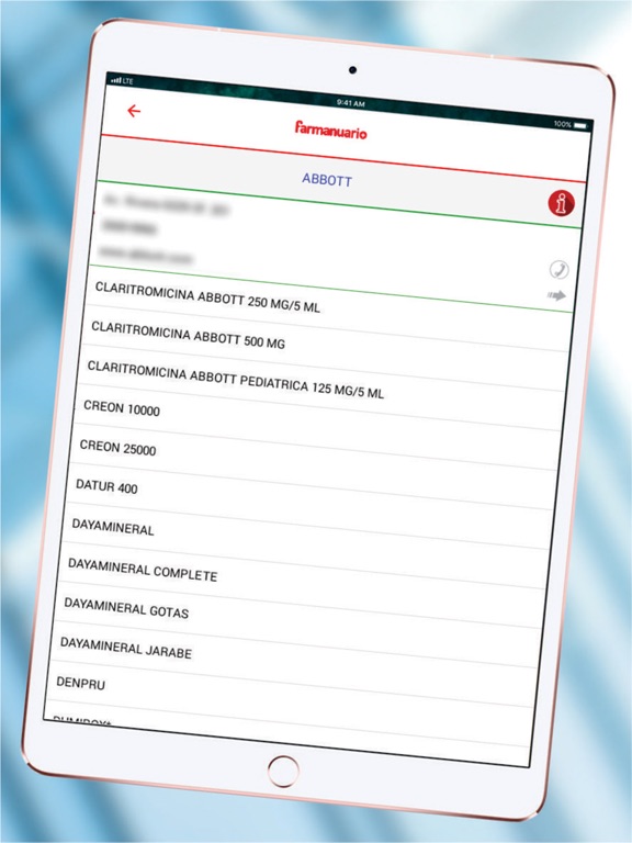 Farmanuario Vademécum Paraguay iPad screenshot