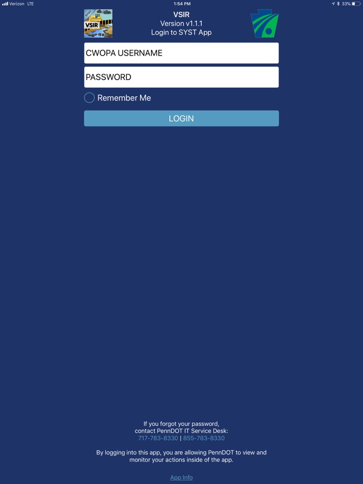 PennDOT - VSIR - 2.4 - (iOS)