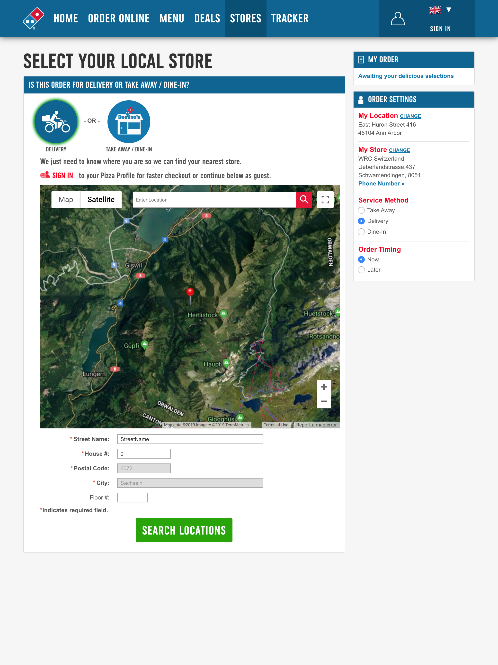 Domino's Pizza Switzerland