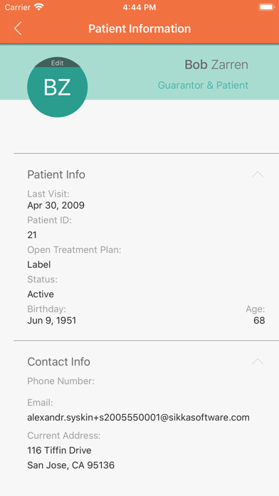 Patient Pay Screenshot