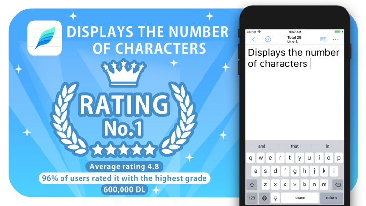 Characters count notes+