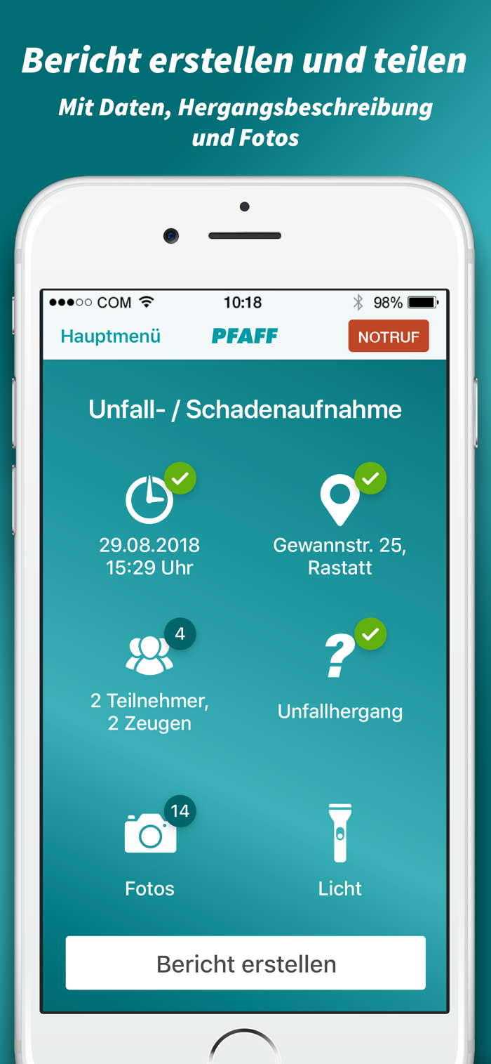 PFAFF Unfall-Helfer