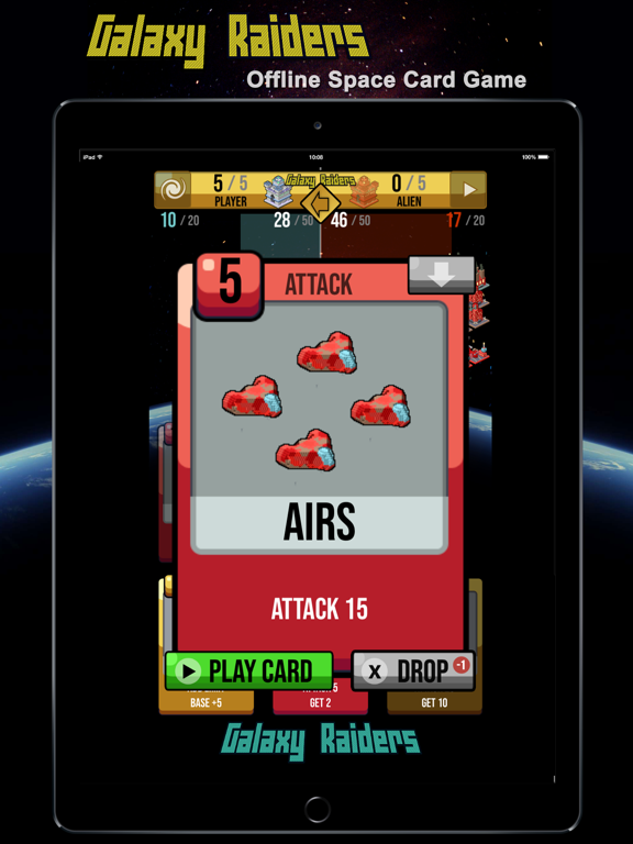 Screenshot #4 for Galaxy Raiders - space cards