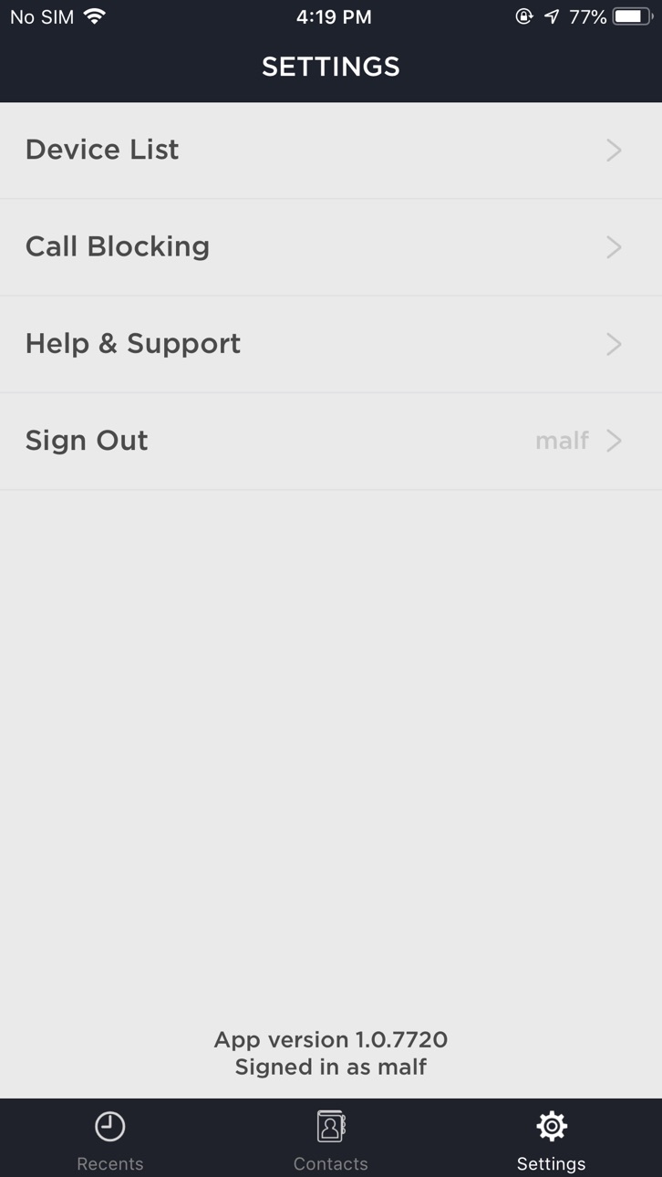 iPhone screenshot