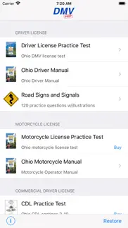 ohio dmv test prep iphone screenshot 1