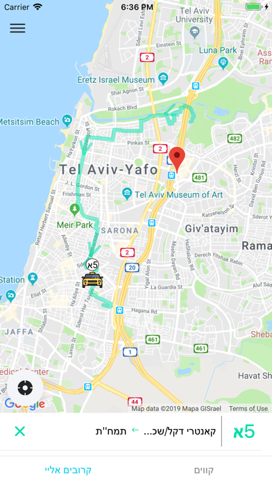 מוניות רב קווית Screenshot 2 - AppWisp.com מוניות רב קווית Screenshot 2 - AppWisp.com