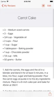 my recipes - cookbook iphone screenshot 1
