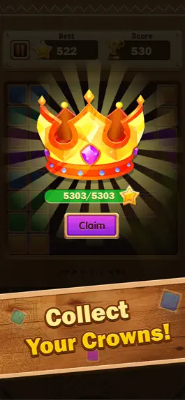 Game screenshot Block Puzzle:  Collect Crowns apk