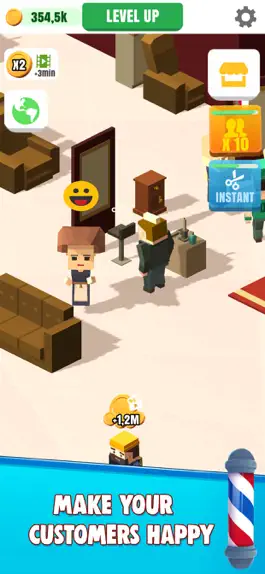 Game screenshot Idle Barber Shop apk