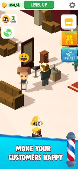 Game screenshot Idle Barber Shop apk